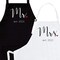 His and Her Aprons - Mr Mrs Established 2023 Couples Engagement Gift, Cute Bridal Shower Gift Anniversary Wedding Registry Items & Decoration, Housewarming Gifts For New Home Newlywed Gift